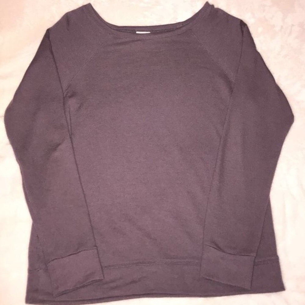 purple light weight crew neck